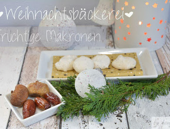 Rezept in der Weihnachtsbäckerei - fruchtige Makronen