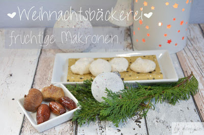 Rezept in der Weihnachtsbäckerei - fruchtige Makronen