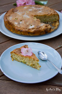 französischer Rhabarberkuchen