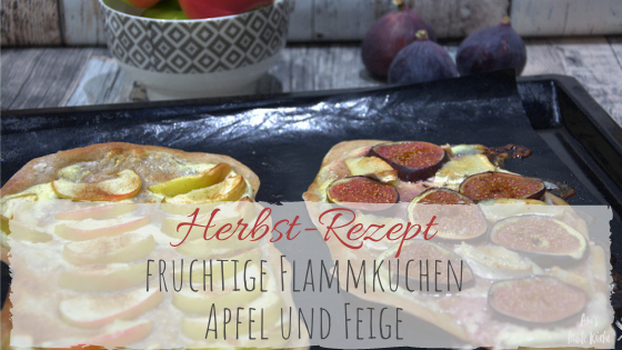 Rezept für fruchtige Flammkuchen mit Feige und Apfel