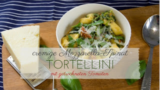 Vegetarisch | Die Feierabendküche bietet schnelle Rezepte nach einem langen Tag fürs Abendessen oder zum Vorbereiten der Mittagspause am nächsten Tag. Die Spinat-Tortellini mit Mozzarella Sauce sind super einfach und schnell gekocht.