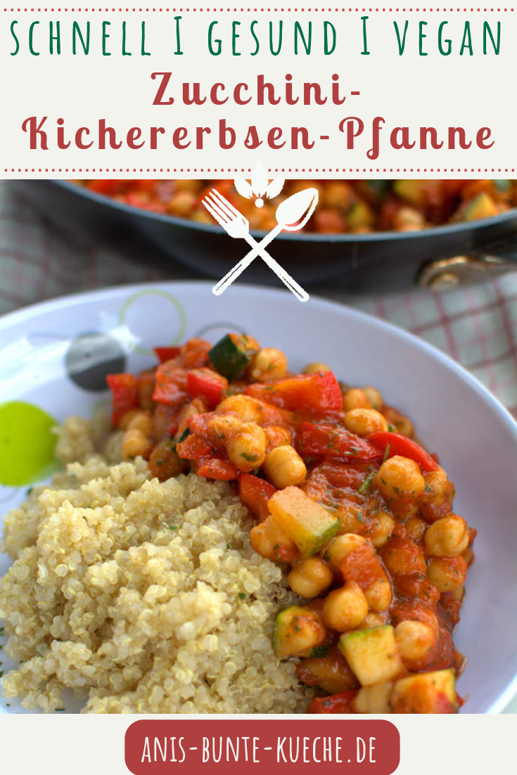 schnelle Zucchini-Kichererbsen-Pfanne - Feierabendküche