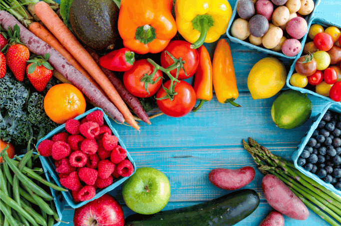 Obst und Gemüse vom Markt