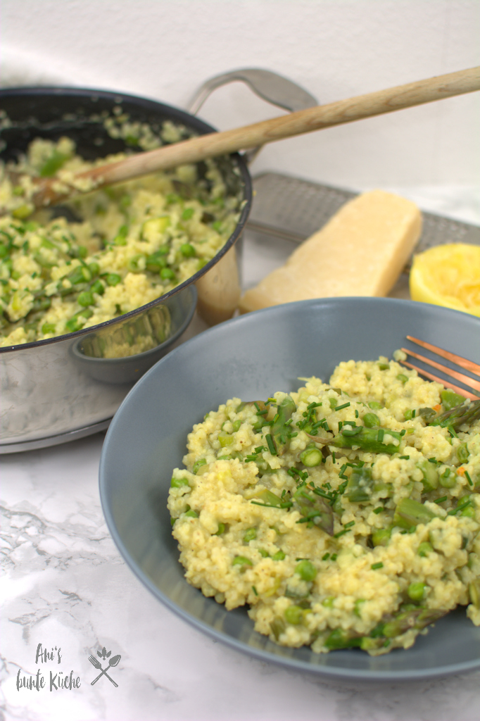 Graupen-Risotto mit grünem Spargel für den Frühling - Ani&amp;#39;s bunte Küche