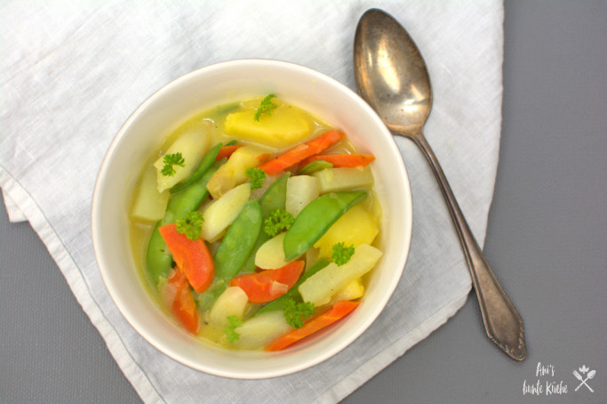 Frühlingsrezept Spargel-Ragout mit Frühlingsgemüse