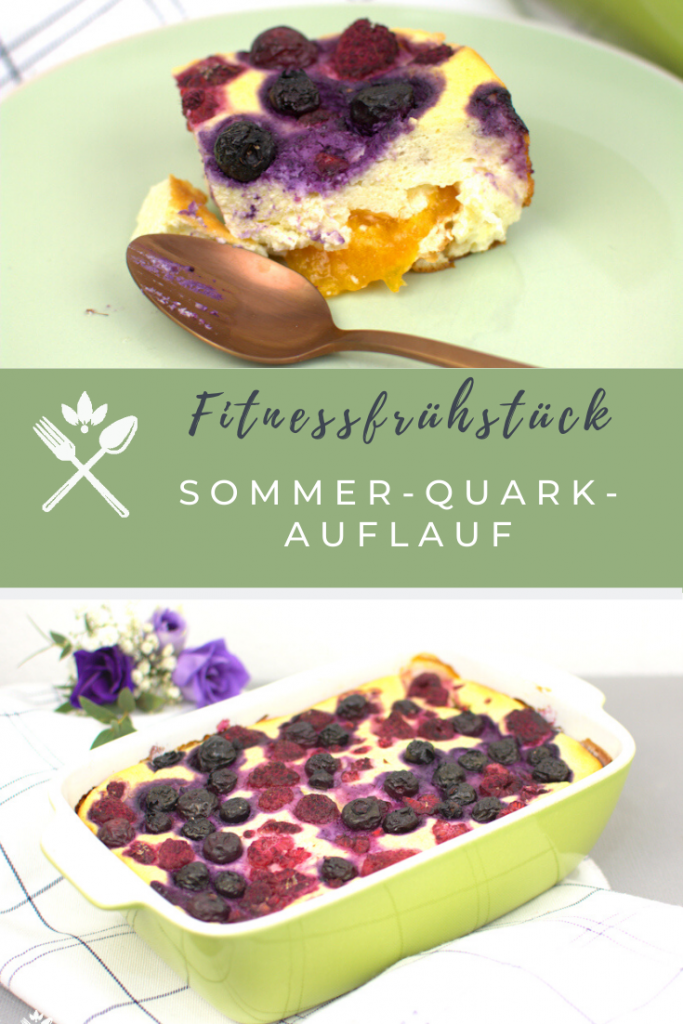 Fitnessfrühstück - Sommer Quark-Grieß-Auflauf