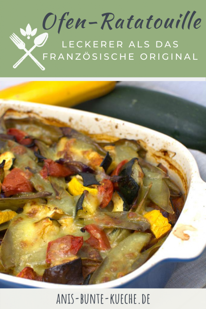 Ofen-Ratatouille mit Zucchini, Tomaten und Aubergine