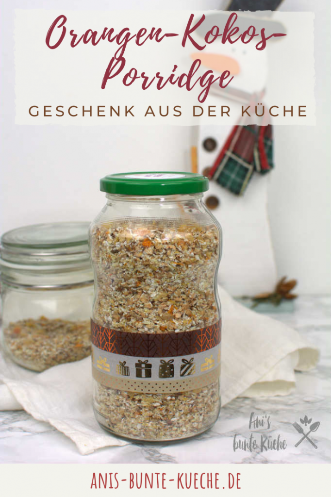 Buchweizen Porridge mit Orange und Kokos als Geschenk