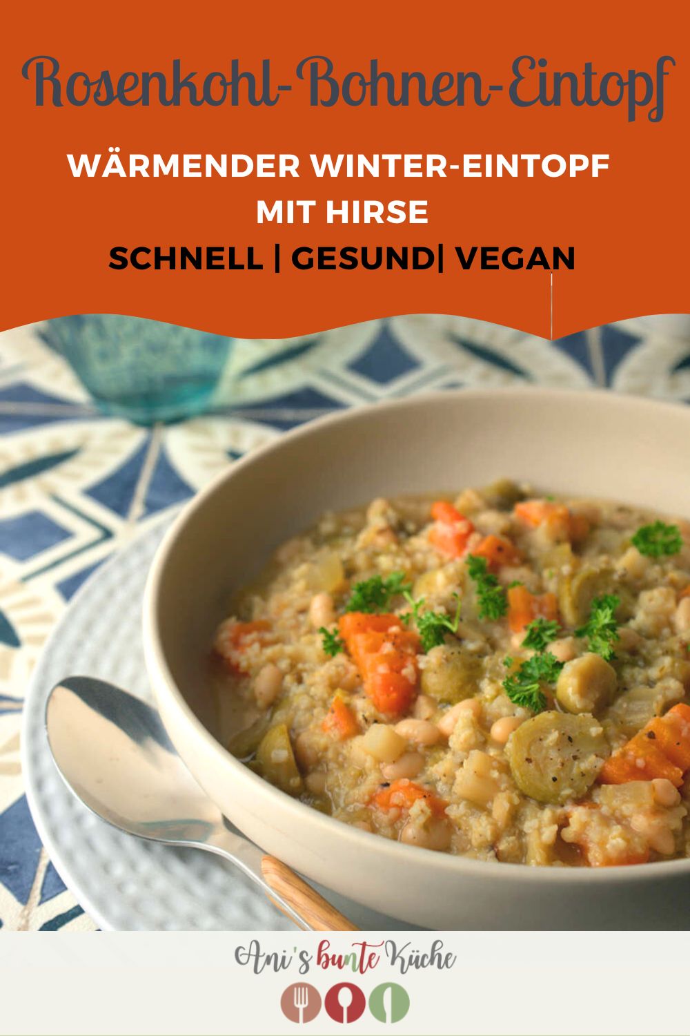Rosenkohl-Bohnen-Eintopf für den Winter.