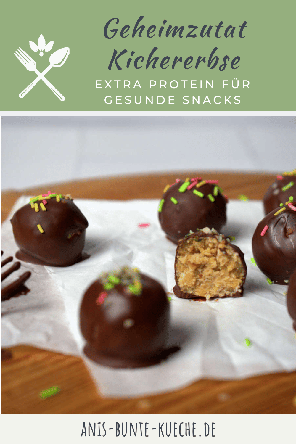Proteinreich & süß: Cookie Dough Balls mit Kichererbsen