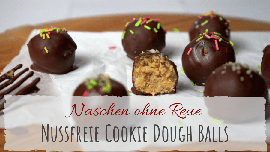 Rezept Cookie Dogh Balls mit Kichererbsen und Erdmandelmus - nussfrei