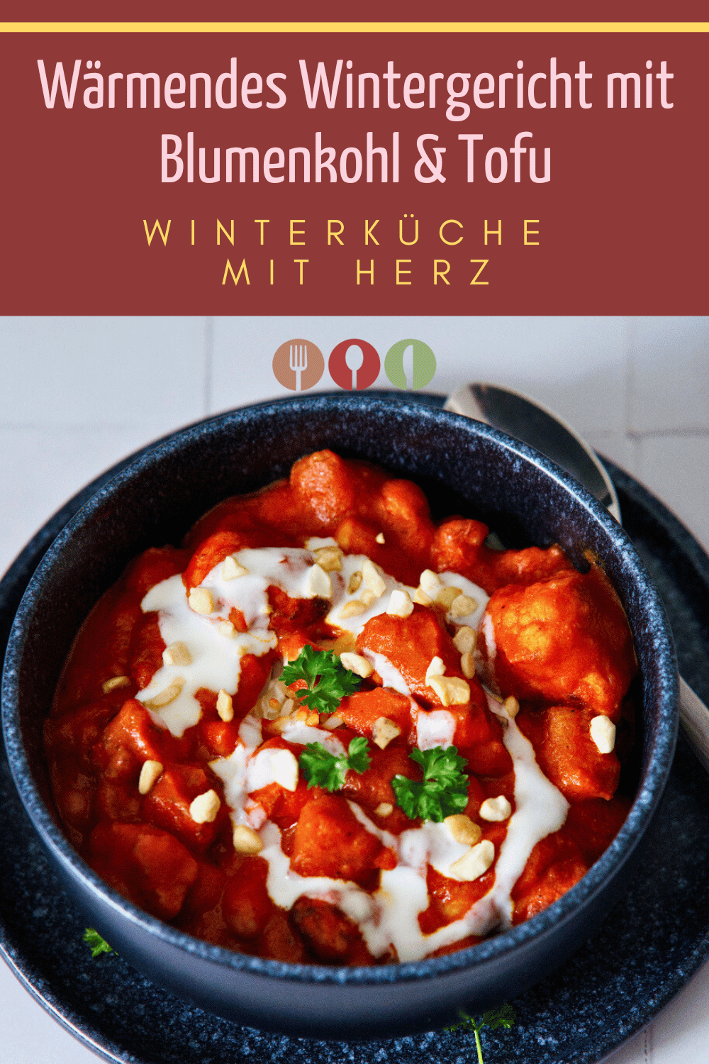 Wärmendes Wintergericht mit Blumenkohl und Tofu